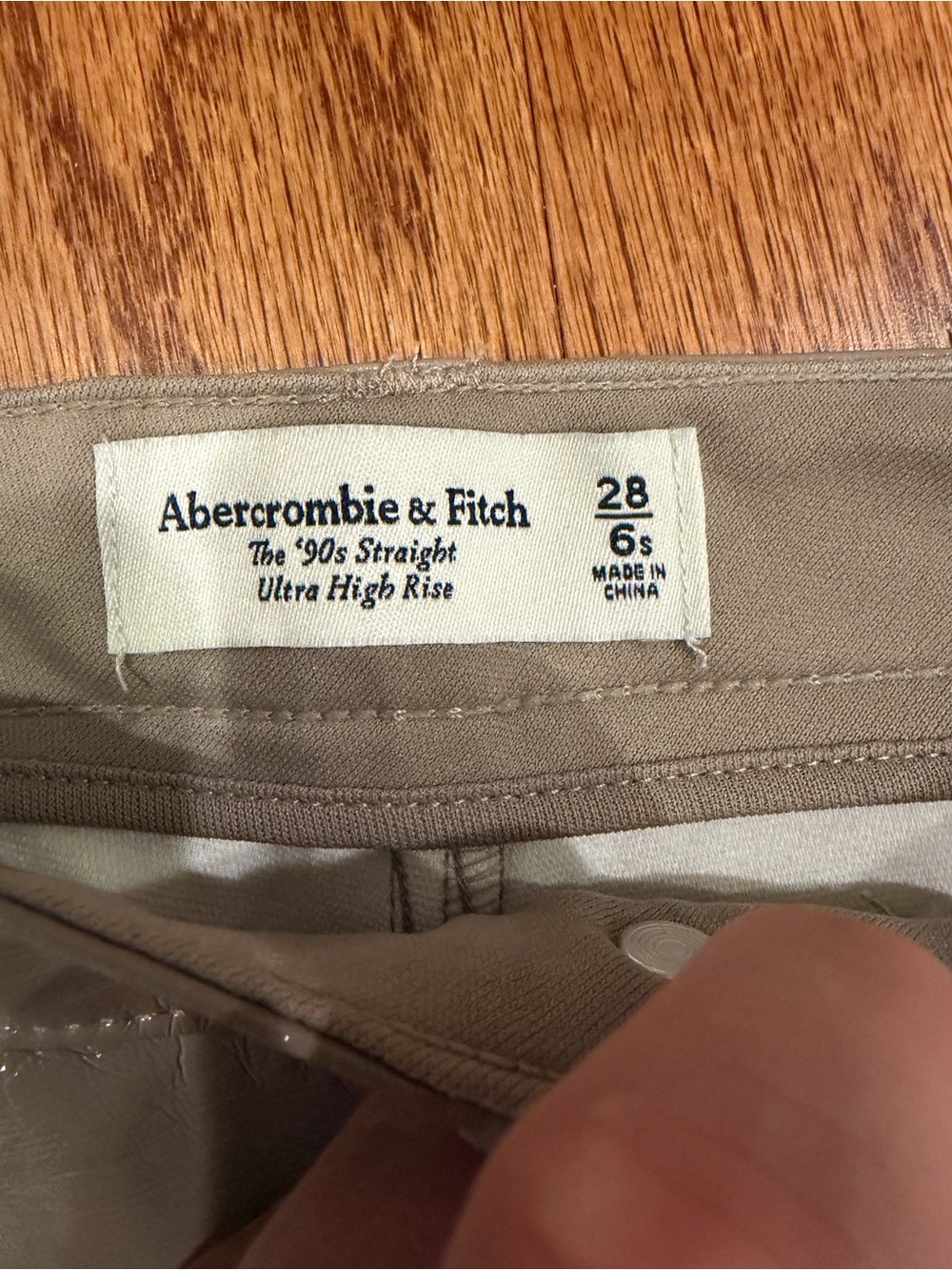 Abercrombie & Fitch Taupe High-Rise Pants - Picture 3 of 4
